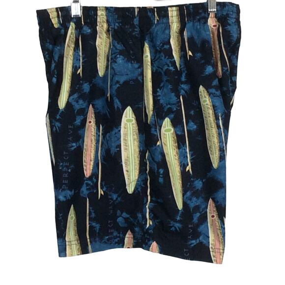 Nautica Men’s Sz L Swim Trunks Surf Board Print Shorts Surfing Beach Pool Cruise - Picture 4 of 12